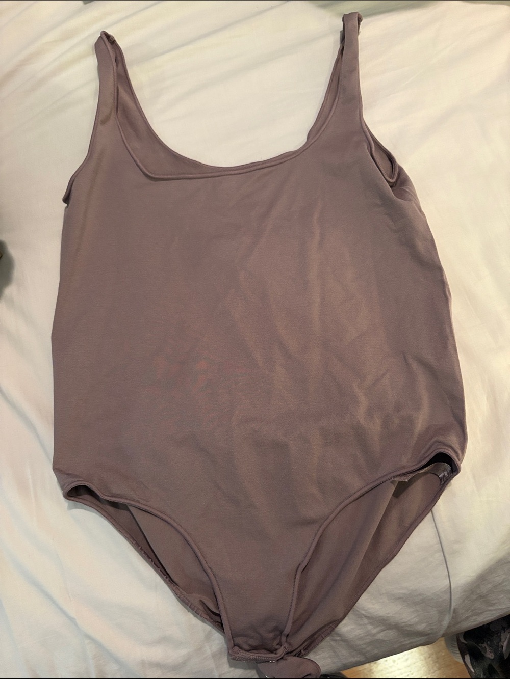 SKIMS Mauve Scoop-Neck Bodysuit